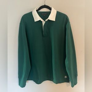 Banana Republic Green Mens M Rugby Shirt NEW